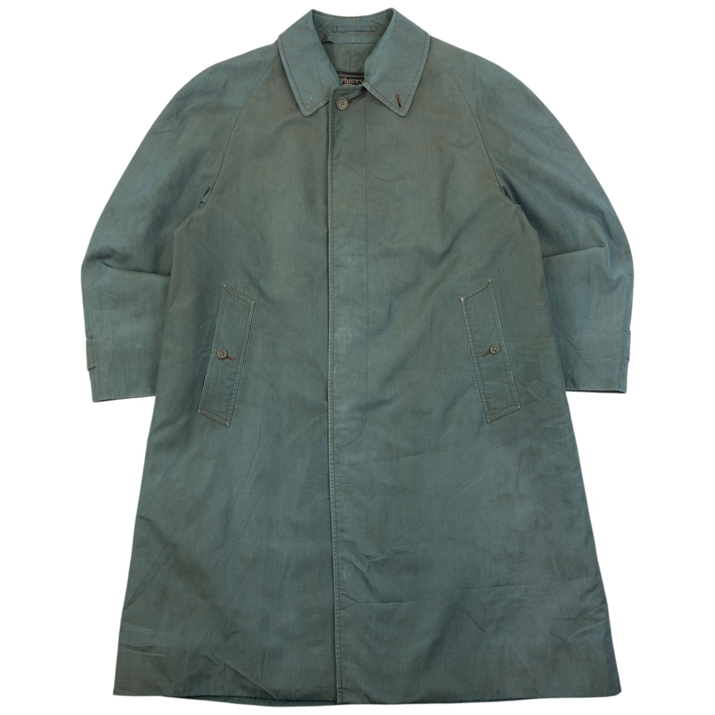 Vintage 90s Burberry Iridescent Trench Jacket Size M
