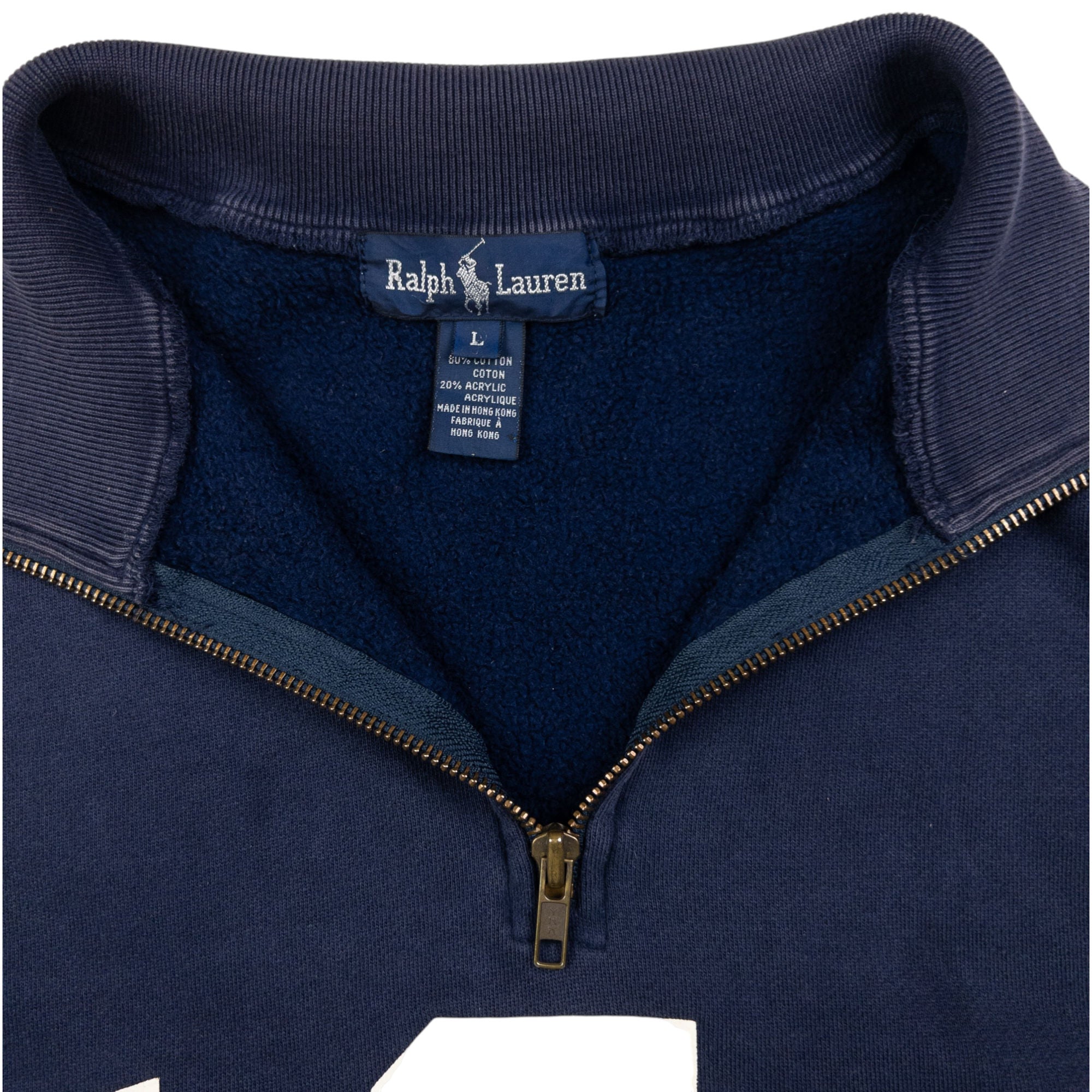 Vintage Polo Ralph Lauren Q Zip USA Sweatshirt Size M