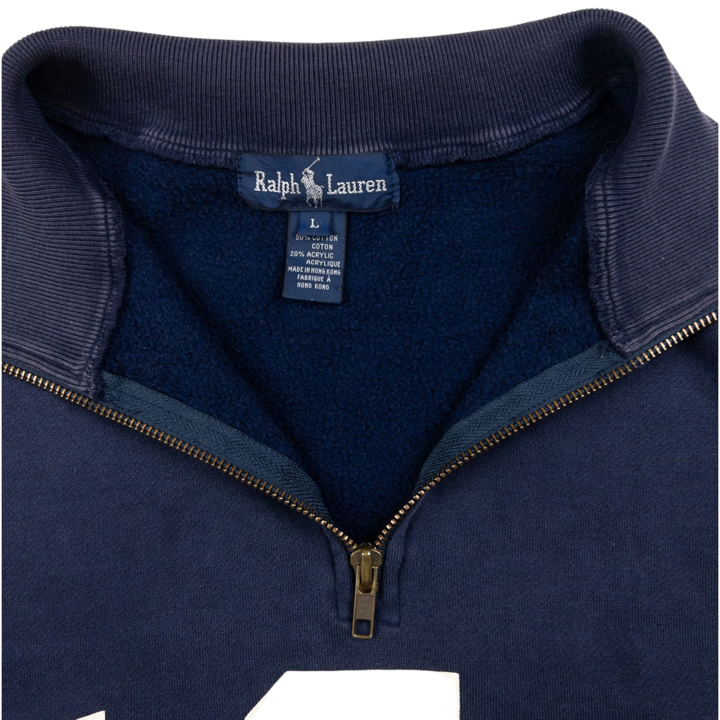 Vintage Polo Ralph Lauren Q Zip USA Sweatshirt Size M