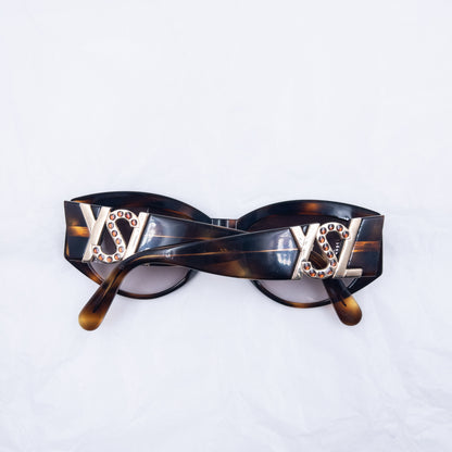 Vintage 90s YSL Yves Saint Laurent Tortoise Shell Sunglasses
