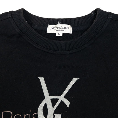 Vintage YSL Yves Saint Laurent Embroidered Sweatshirt Size M