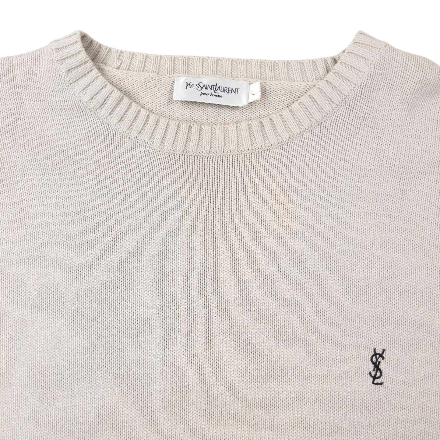 Vintage 2000s YSL Yves Saint Laurent Knit Jumper Size L