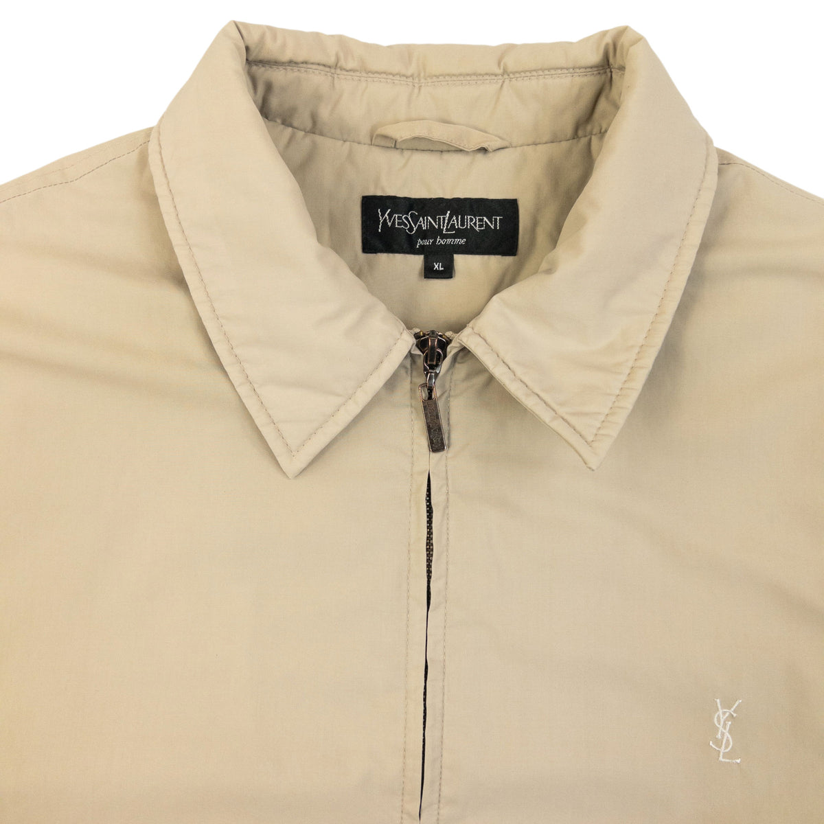 Vintage 2000s YSL Yves Saint Laurent Padded Zip Up Jacket Size XL