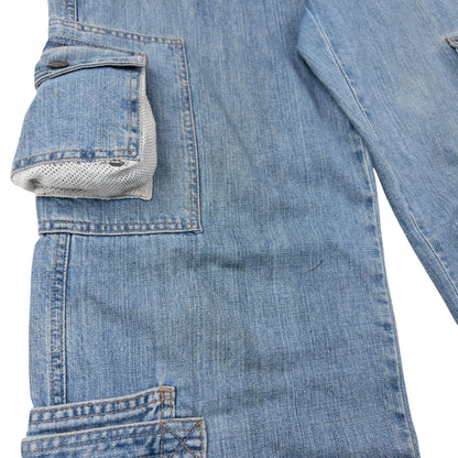 Vintage 2000s Dolce & Gabbana Mesh Cargo Pocket Denim Jeans Size W38