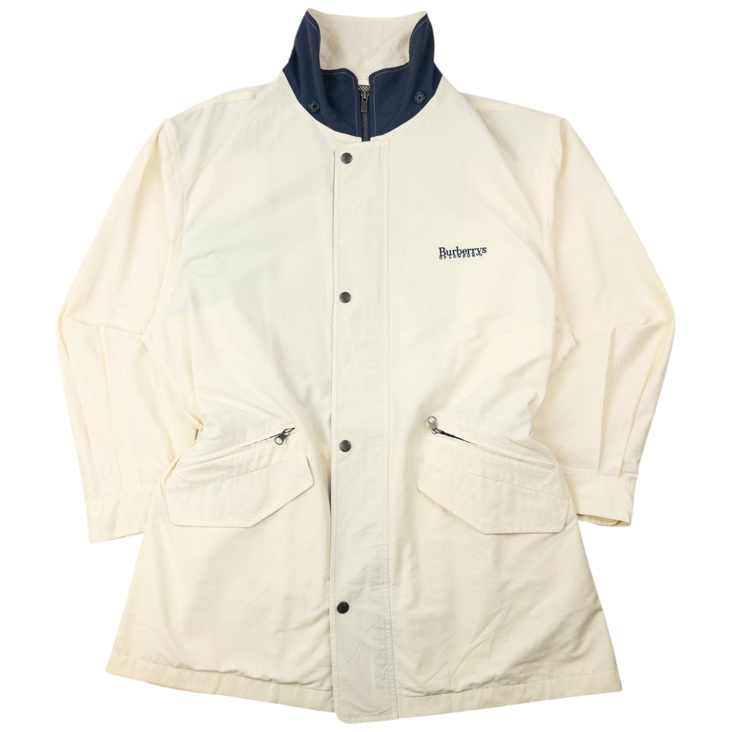 Vintage 90s Burberry Zip Up Jacket Size L
