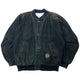 Vintage 90s Hugo Boss Button Up Suede Bomber Jacket Size XL