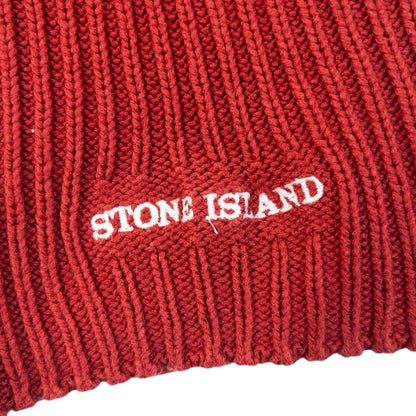 Vintage 2000s Stone Island Ribbed Knit Scarf
