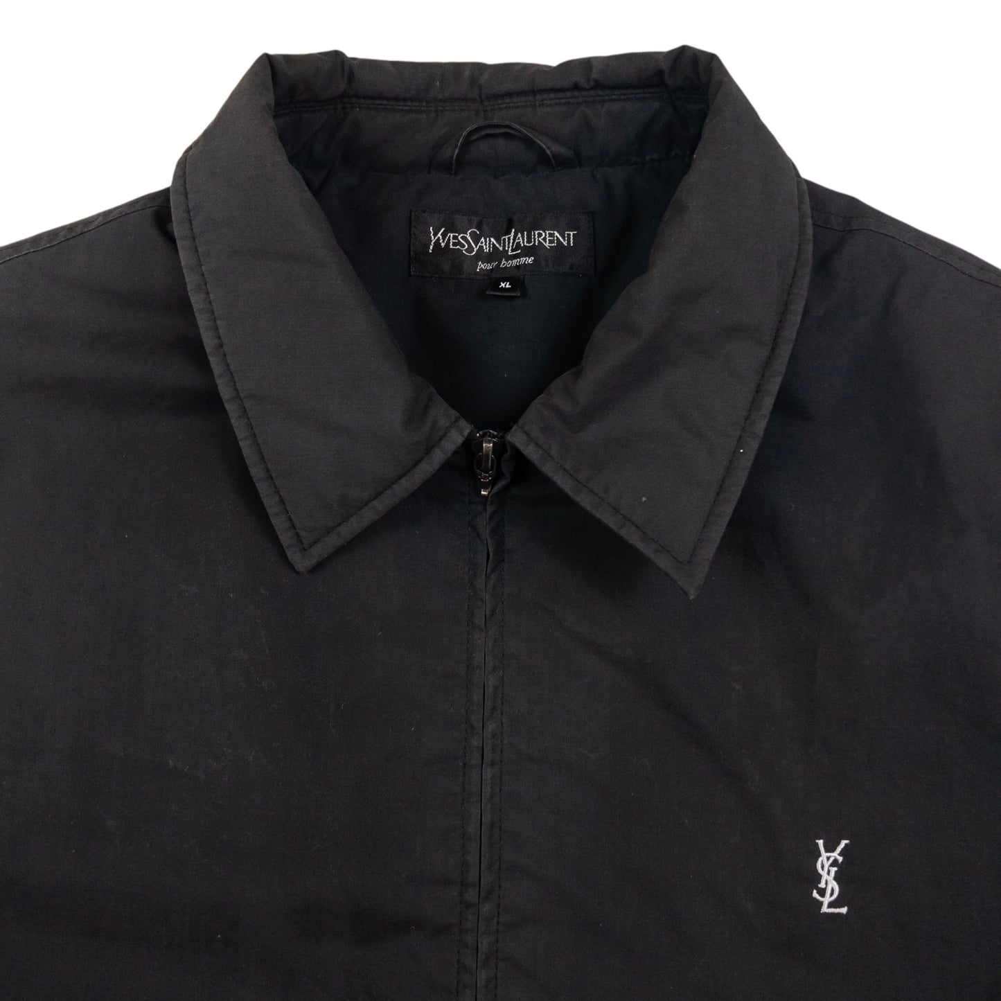 Vintage YSL Yves Saint Laurent Padded Zip Up Jacket Size XL