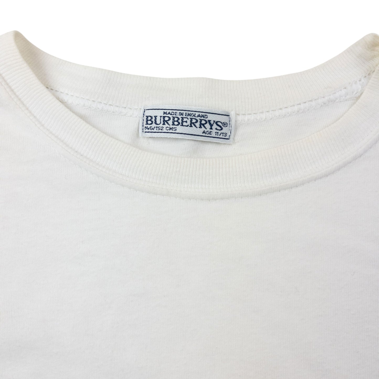 Vintage 90s Burberry Rainbow Embroidered T Shirt Womens Size M