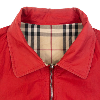 Vintage 2000s Burberry Nova Check Reversible Harrington Jacket in beige, photo 6