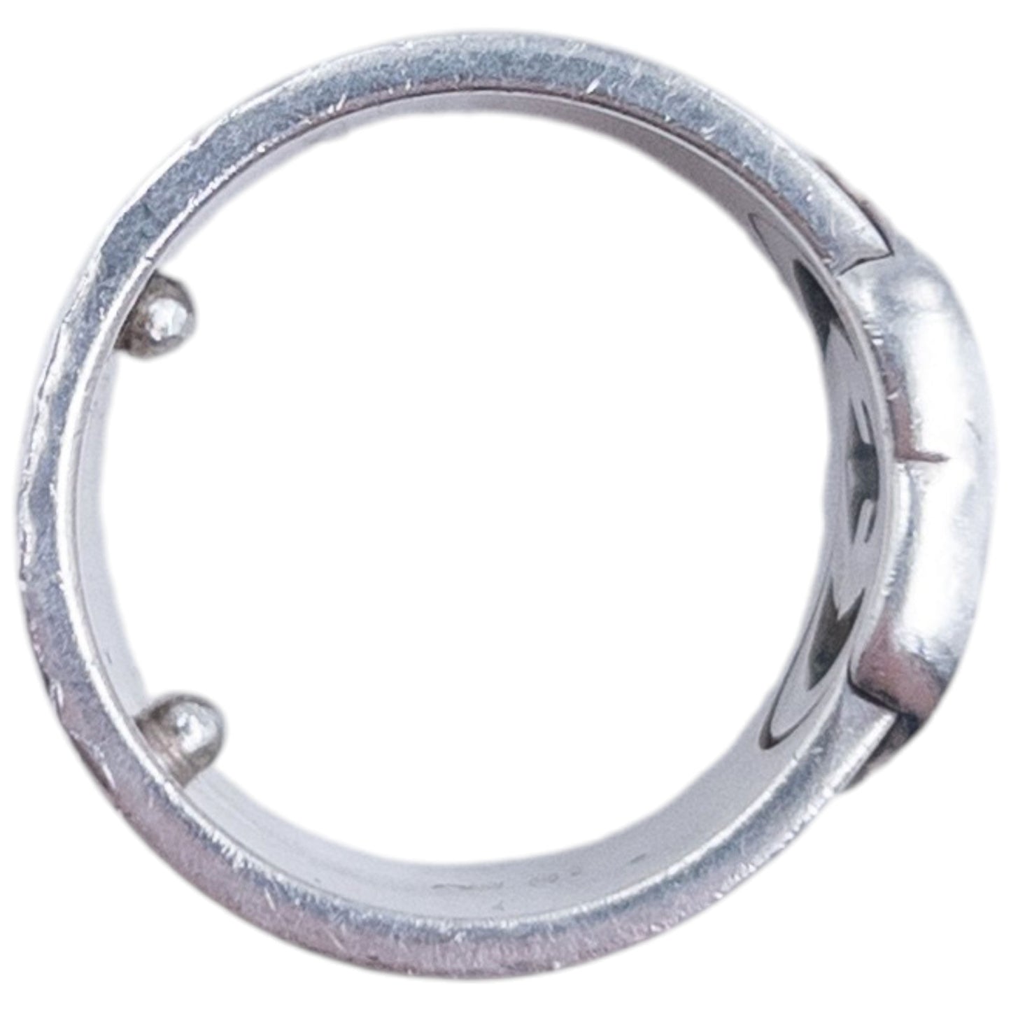 Vintage 2000s Gucci Silver Logo Ring