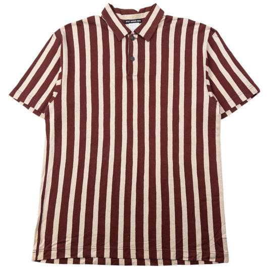 Vintage 2000s Issey Miyake MEN Striped Polo Shirt Size M