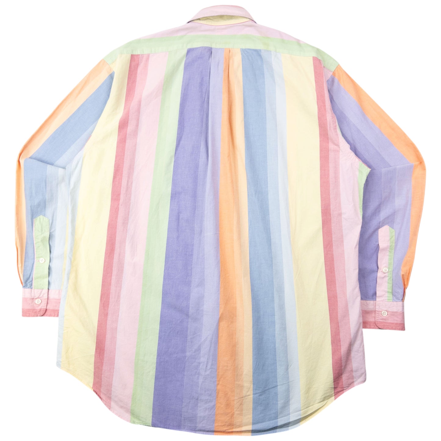 Vintage 90s Polo Ralph Lauren Striped Long Sleeve Button Up Shirt Size XL