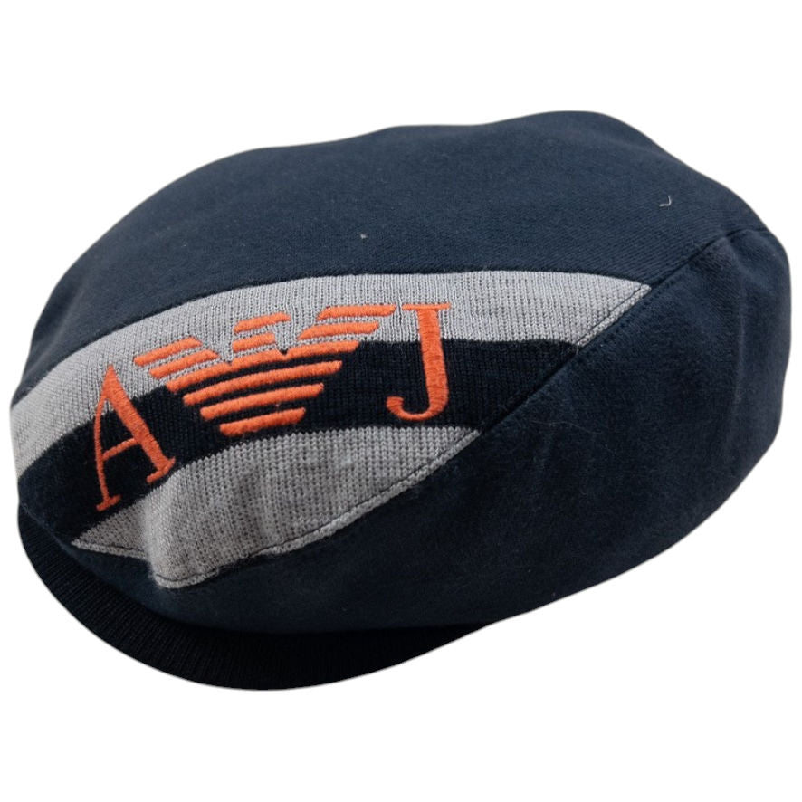 Vintage Armani Embroidered Flat Cap Hat