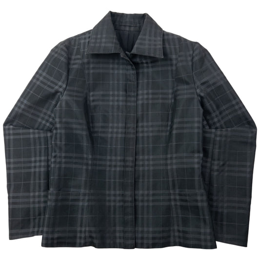 Vintage Burberry Nova Check Button Up Jacket Womens Size M
