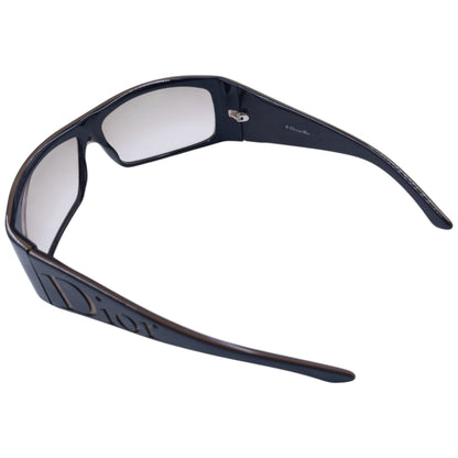 Vintage 2000s Dior Embossed Shield Sunglasses