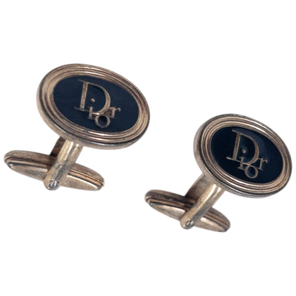 Vintage 90s Dior Embossed Cufflinks