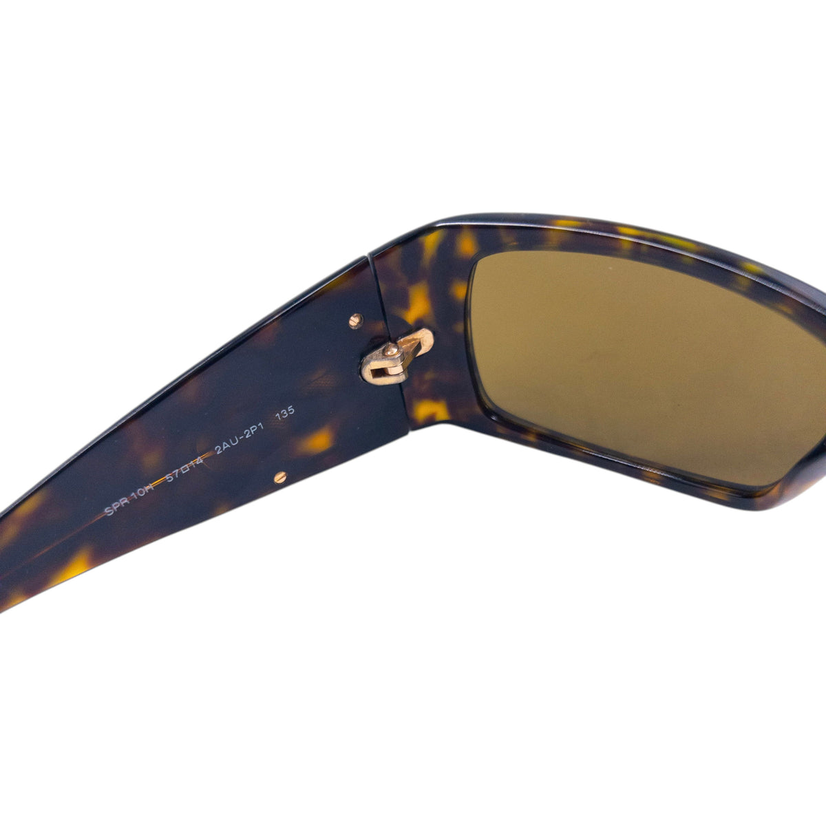 Vintage 2000s Prada Tortoise Shell Crest Sunglasses