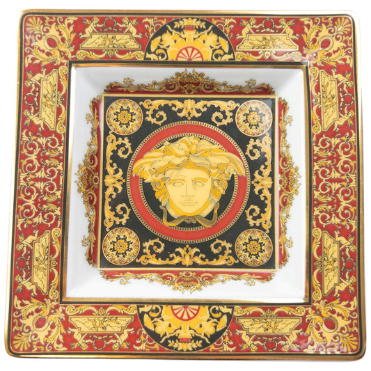 Vintage 2000s Versace Rosenthal Medusa Pattern Ash Tray