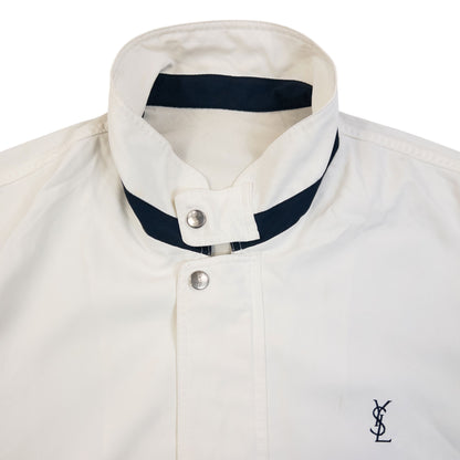 Vintage 90s YSL Yves Saint Laurent Harrington Jacket in white, photo 3