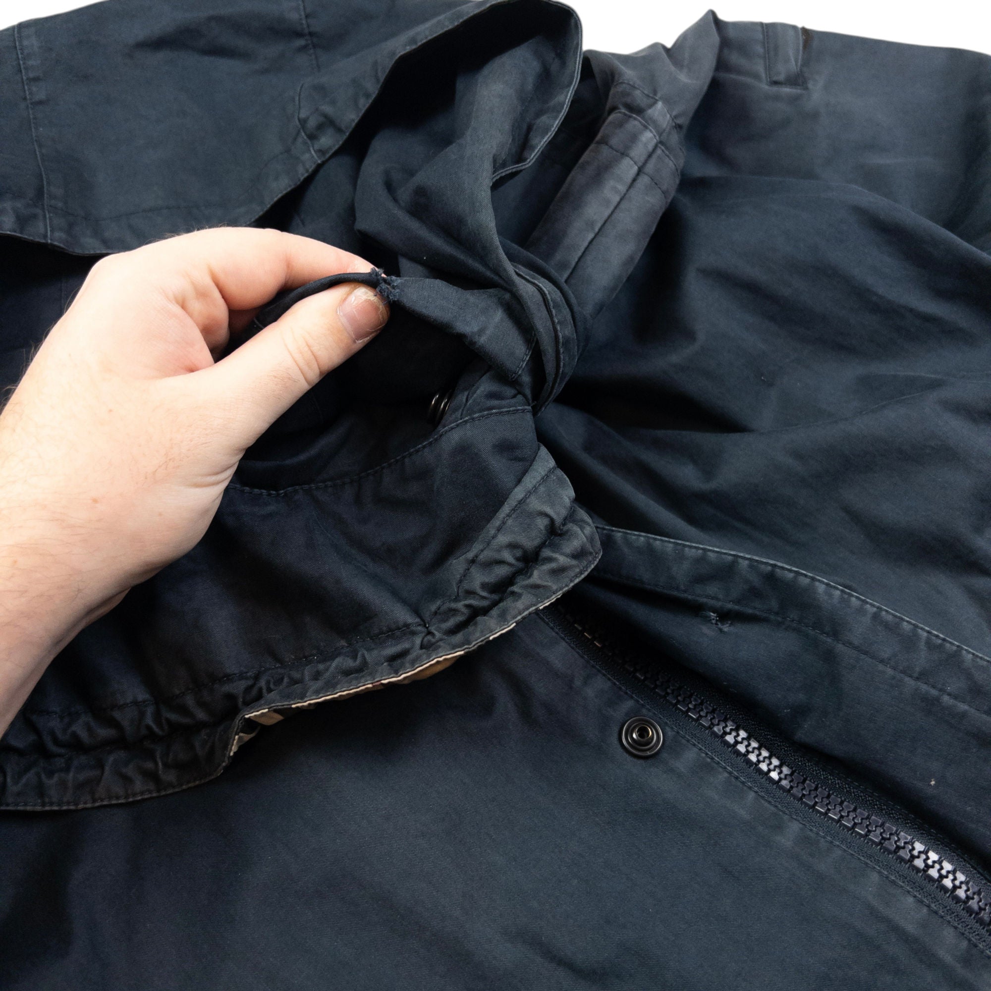 Vintage Burberry Nova Check Collar Zip Up Jacket Size M