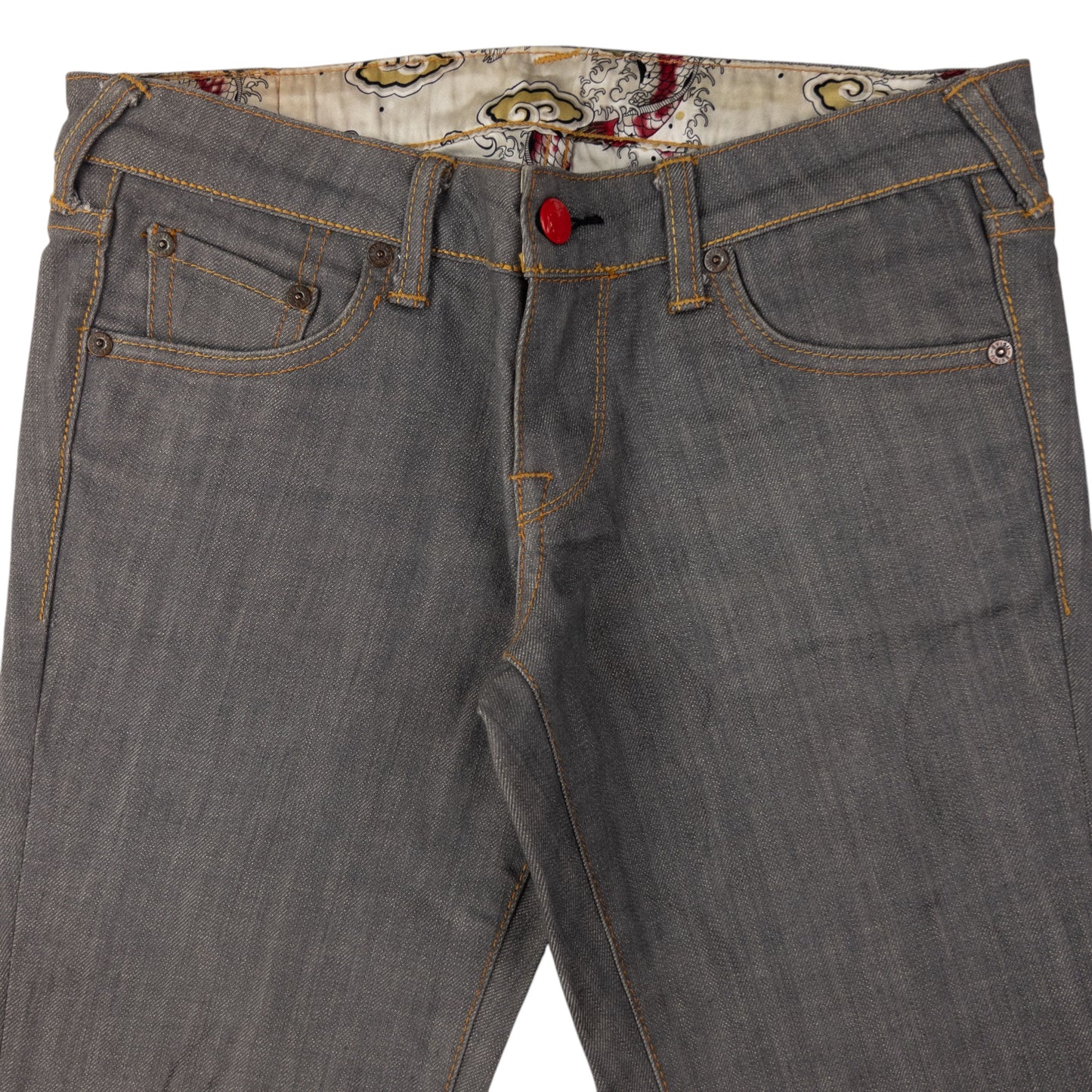 Vintage Evisu Double Gull Japanese Low Rise Denim Jeans Size W31