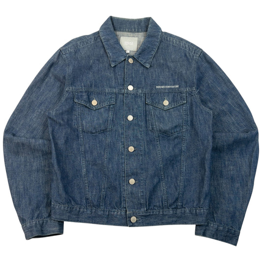 Vintage 2000s Versace Jeans Couture Button Up Denim Jacket Size S
