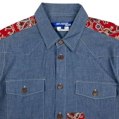 Vintage Junya Watanabe X Comme Des Garçons MAN Button Up Shirt Size S