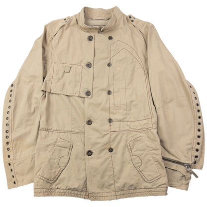 Vintage 2000s Marithe + Francois Girbaud Button Up Eyelet Jacket Womens Size L