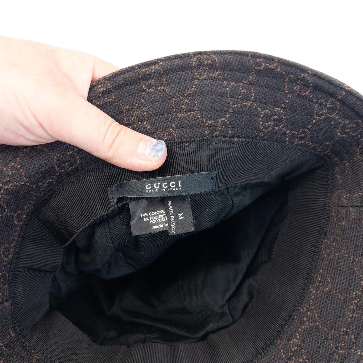 Vintage 2000s Gucci Monogram Bucket Hat Size M