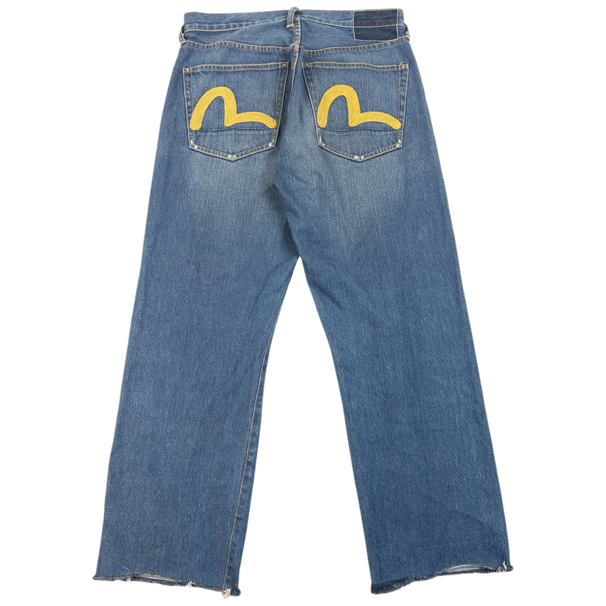 Vintage 2000s Evisu Double Gull Embroidered Japanese Denim Jeans in blue (cotton), photo 2