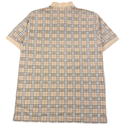 Vintage 90s Burberry Nova Check Polo Shirt Size M