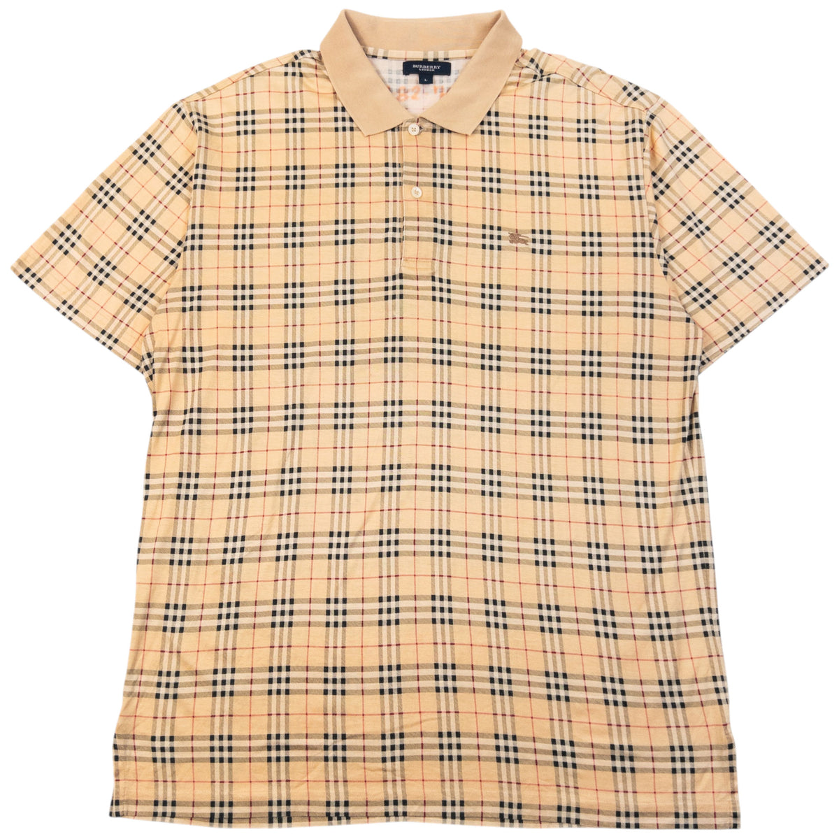 Vintage 2000s Burberry Nova Check Polo Shirt Size M