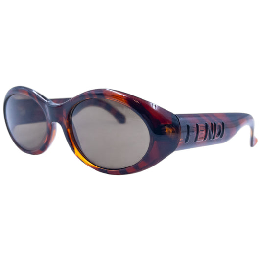Vintage 90s Fendi Embossed Tiger Stripe Sunglasses