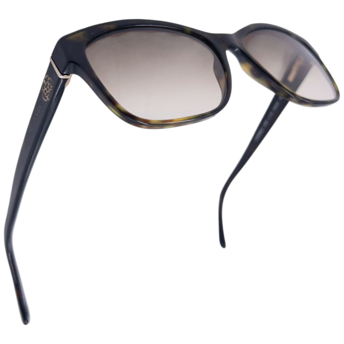 Vintage 2000s Chanel Tortoise Shell Sunglasses