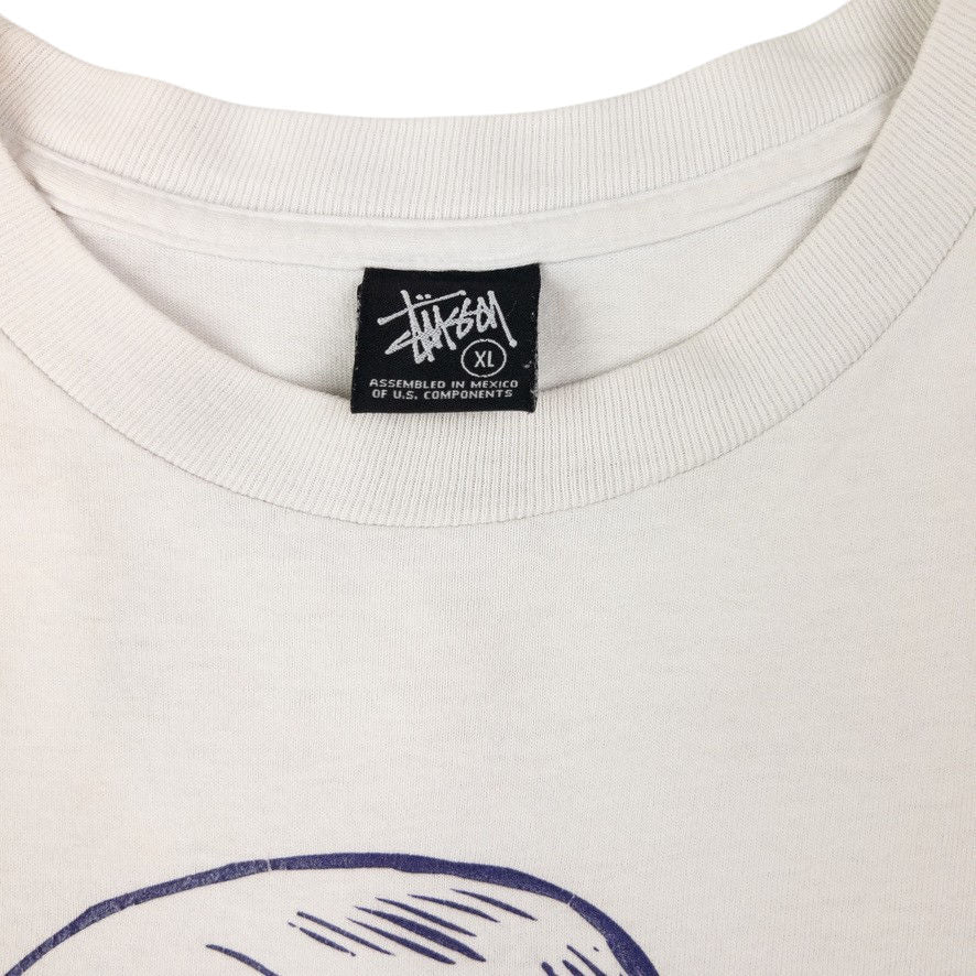 Vintage Stussy Graveyard Shift Graphic T Shirt Size XL