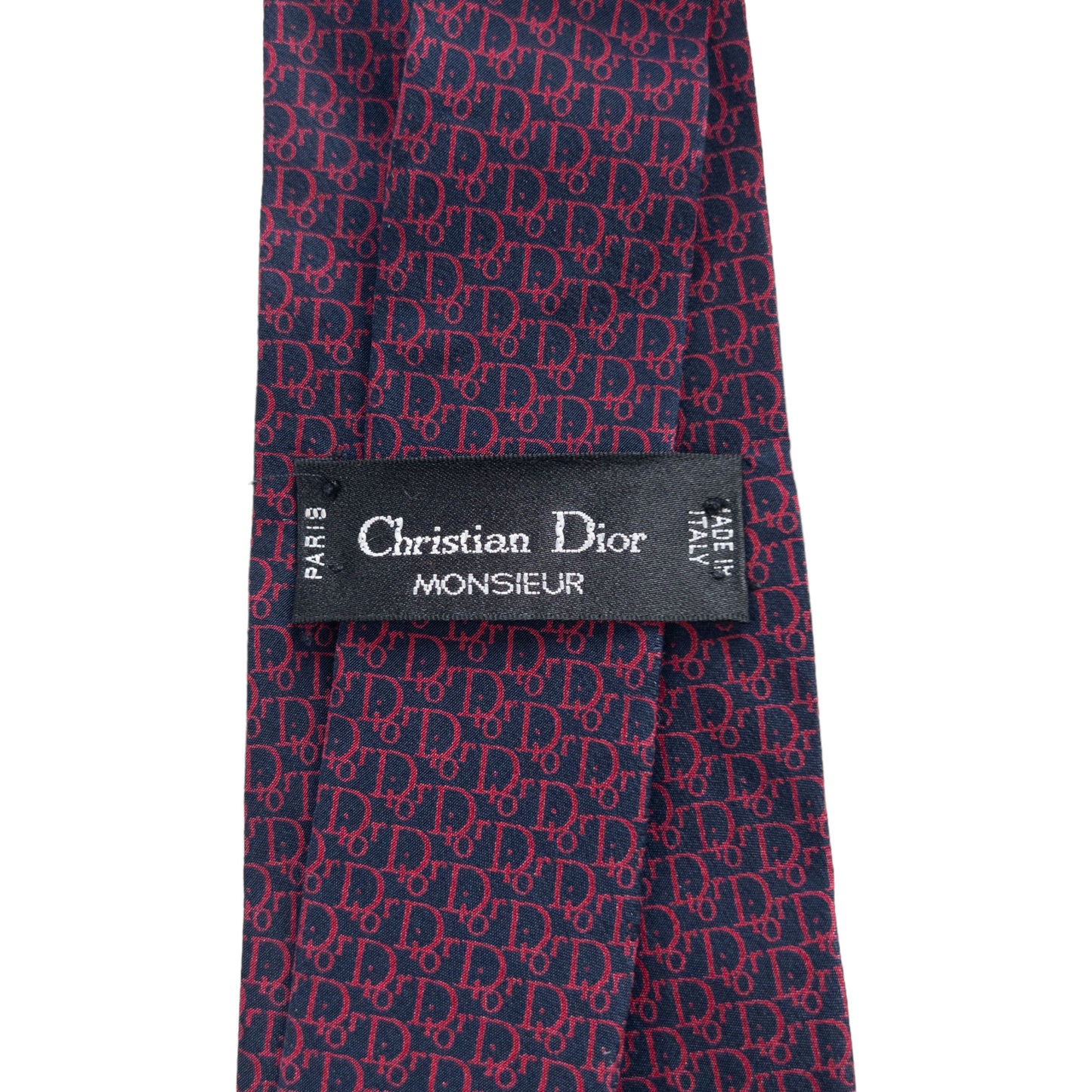 Vintage Christian Dior Silk Monogram Tie