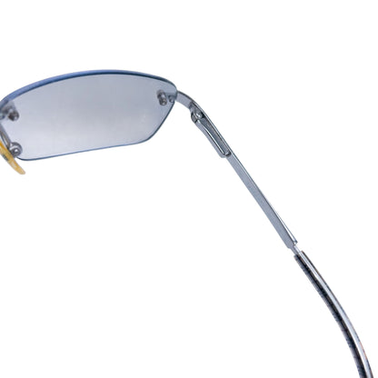 Vintage Burberry Nova Check Rimless Sunglasses