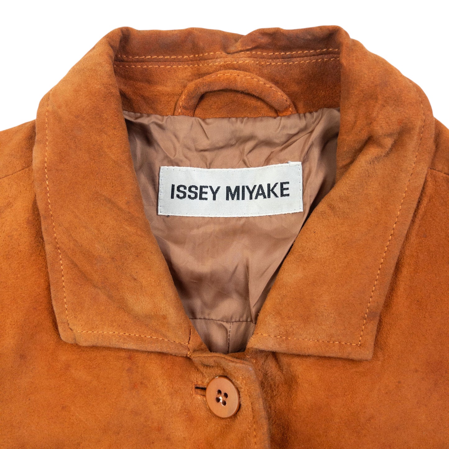 Vintage 90s Issey Miyake Suede Waistcoat Womens Size L