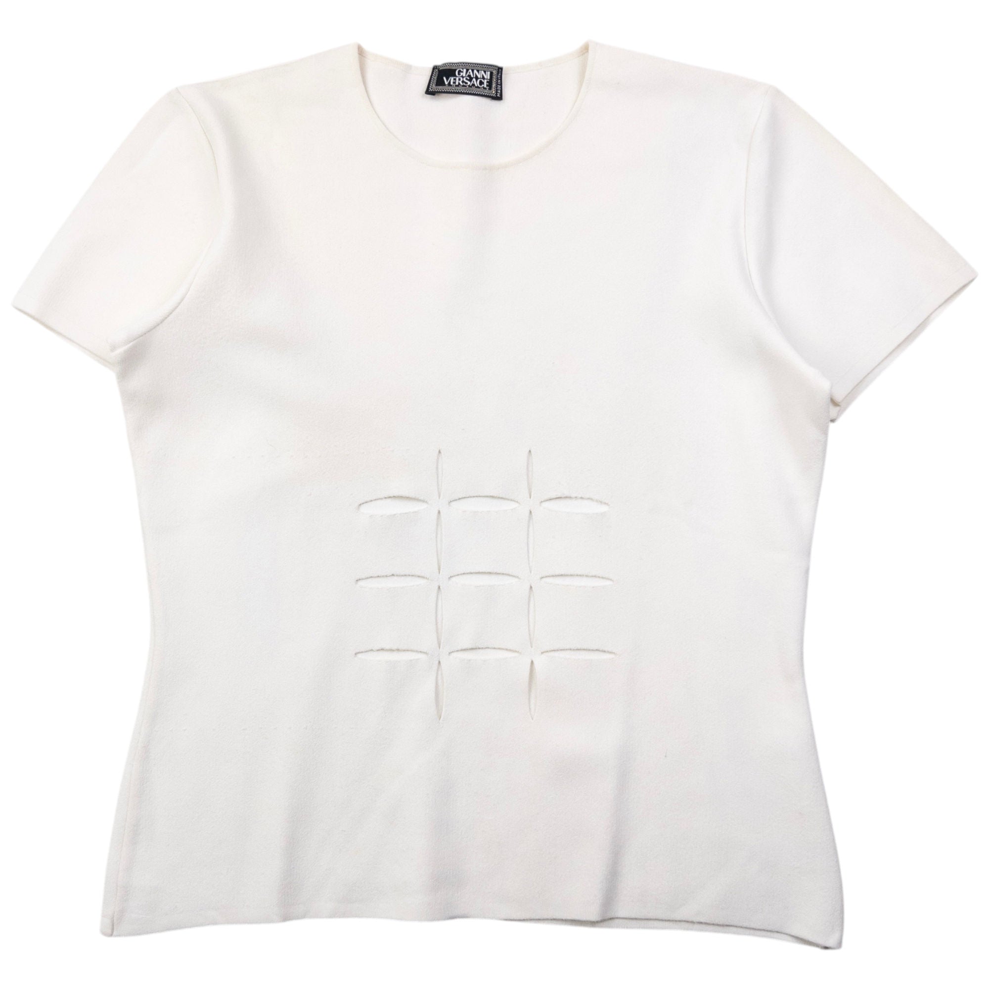 Vintage Gianni Versace Cut-Out T Shirt Womens Size M
