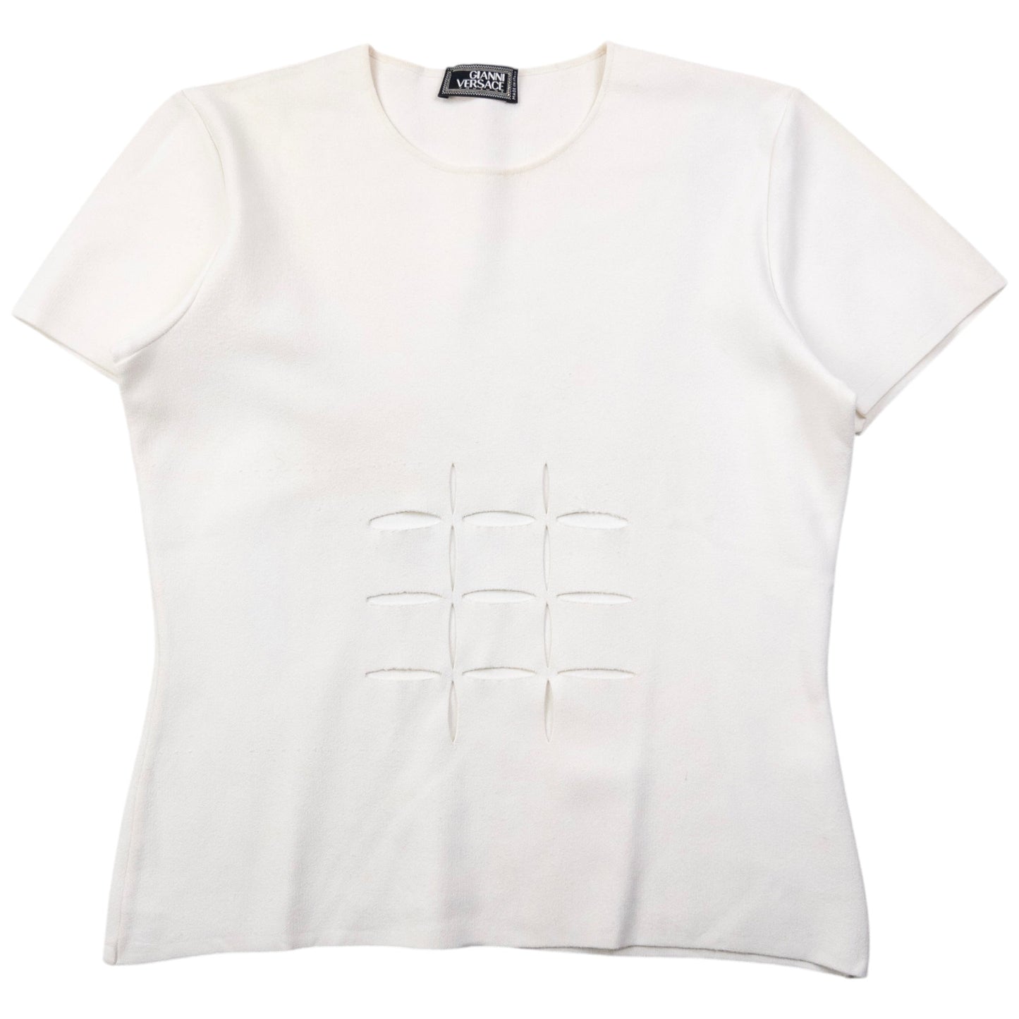 Vintage Gianni Versace Cut-Out T Shirt Womens Size M