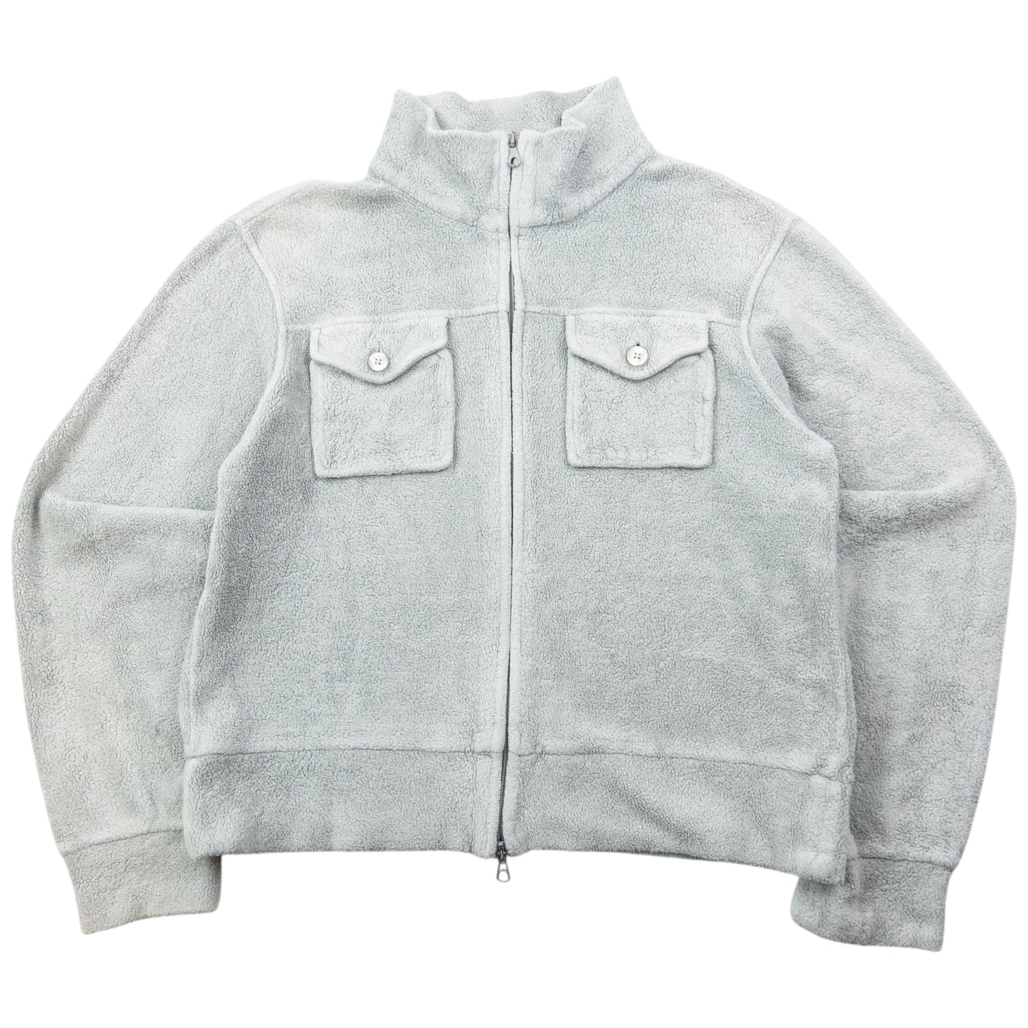 Vintage 90s Armani Jeans Cropped Fleece Jacket Womens Size M