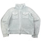 Vintage 90s Armani Jeans Cropped Fleece Jacket Womens Size M