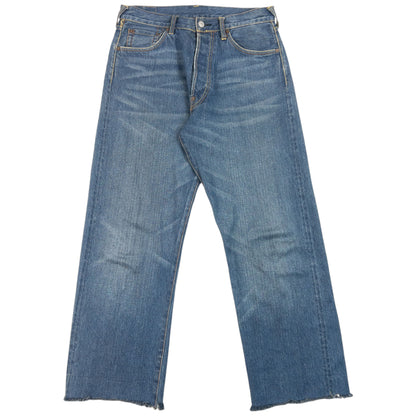 Vintage 2000s Evisu Double Gull Embroidered Japanese Denim Jeans in blue (cotton), photo 3
