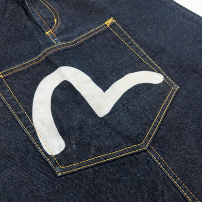 Vintage Evisu Triple Gull Japanese Denim Skirt Womens Size W28