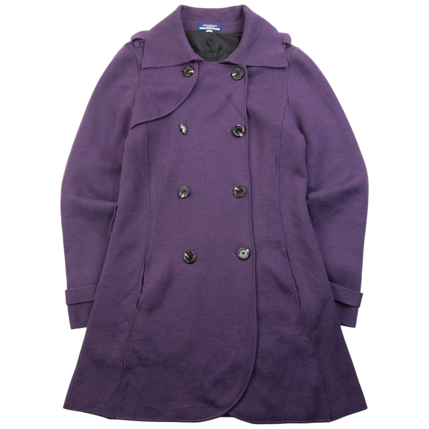 Vintage 2000s Burberry Blue Label Wool Longline Jacket Womens Size S