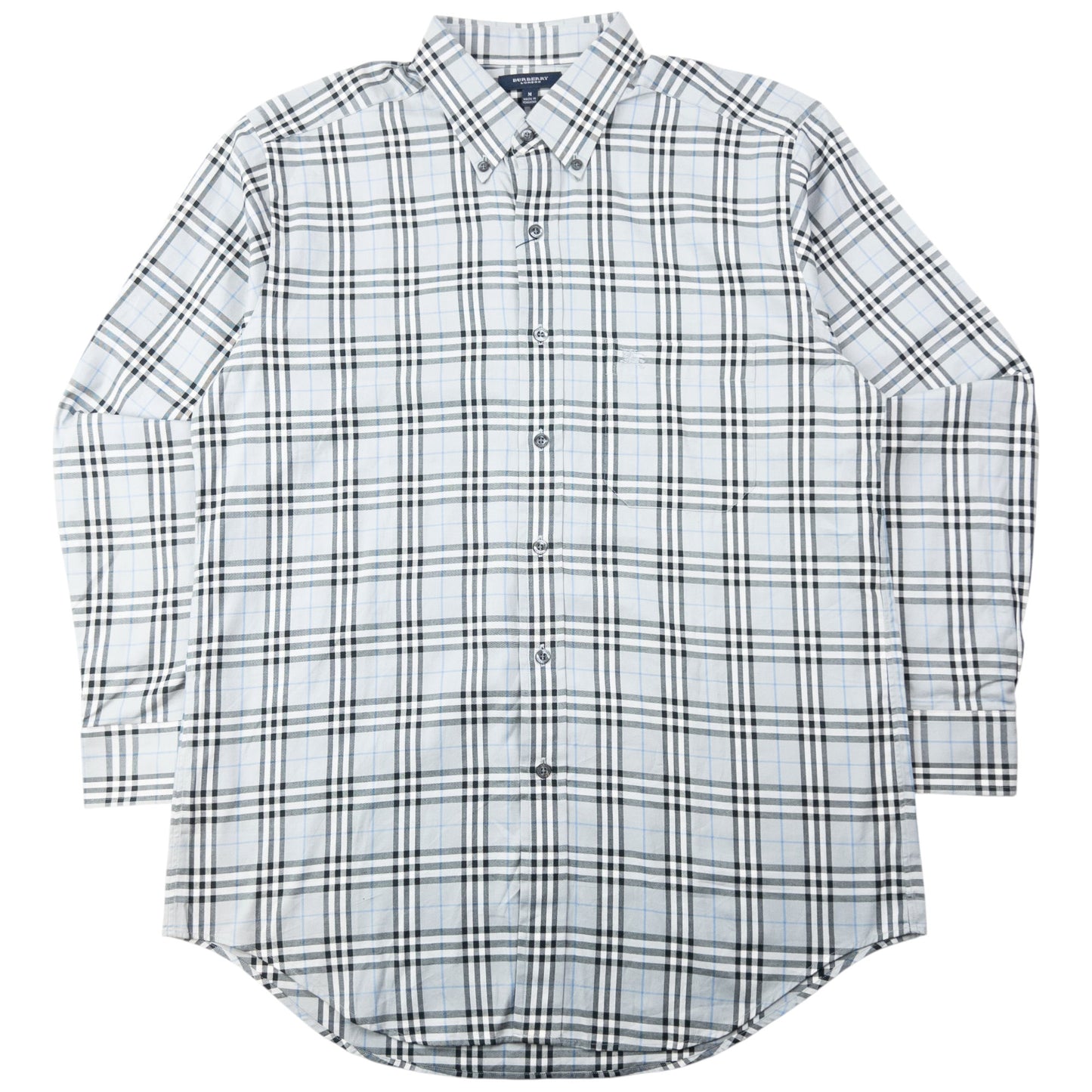 Vintage 2000s Burberry Nova Check Long Sleeve Button Up Shirt Size M