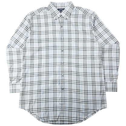 Vintage 2000s Burberry Nova Check Long Sleeve Button Up Shirt Size M