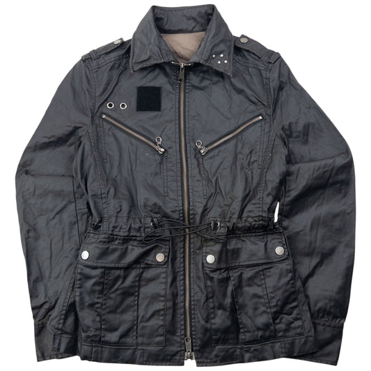 Vintage 2000s PPFM Zip Up Military Jacket Size S