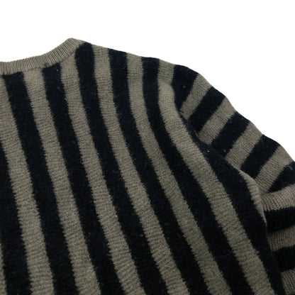 Vintage 80s Issey Miyake Striped Wool Jumper Womens Size S